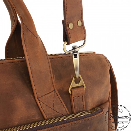  Кожаная деловая сумка "Марк" (коричневый крейзи) 